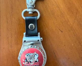 Alabama Vintage (never used) Flip-top push button Watch with Fob serial # R05867433
