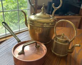 Copper brass pieces