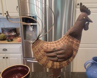 Large Metal Rooster