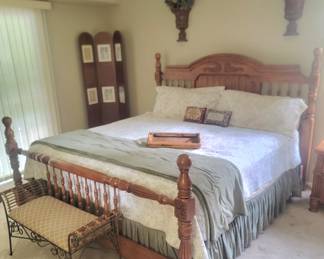 King Size Bed and Mattress & Box Springs 