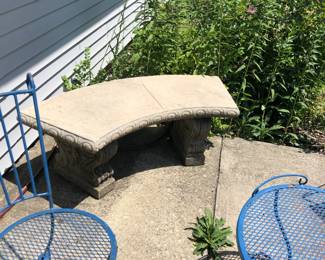 cement bench