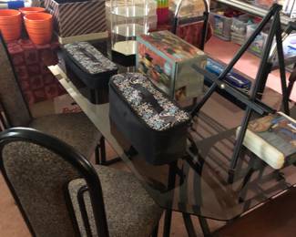 glass top table