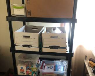 plastic shelving