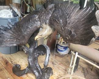 This Magestic Lifesized Bronze by S. David is available for pre-sale $4,000. Approx. 58 in high x 48 in x 40 in.