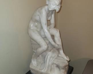 1 of 2 Marble Statues imported from Italy