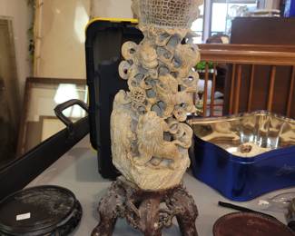 Large soap stone carving. 1 of 2