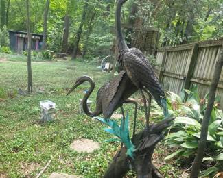 This Gorgeous Bronze Fountain/Statue is available for pre-sale $4,000. Stands approx 80 inches tall (almost 7 ft)
