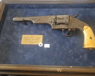 Model 1876 44-40 Army Merwin Hulbert 2nd Model 1878-1882. Ivory hand grips.