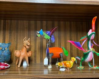 Folk Art collection in the library