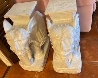 two elephant plant stands