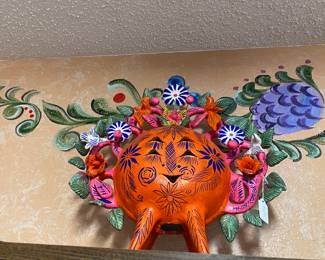 Folk Art collection in the library