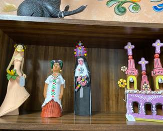Folk Art collection in the library