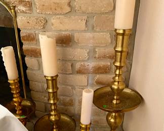 brass candle holders