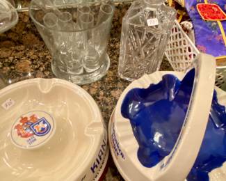 Fully stocked barware and glasses