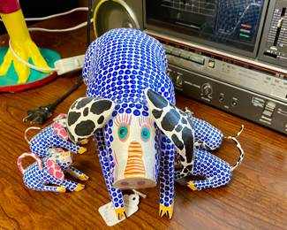 Folk Art collection in the library