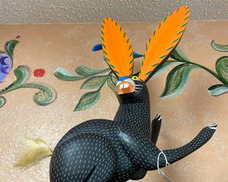 Folk Art collection in the library