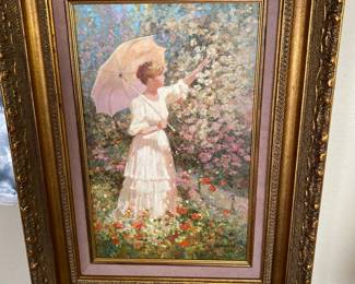 Local artist Robert Hamman, original “White Roses”