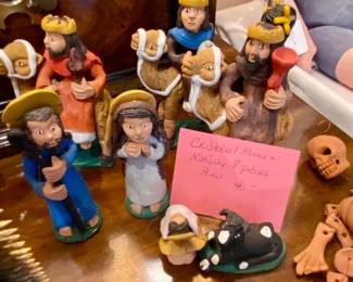 Cristobal Mamani Clay Sculpture Nativity Folk Art Peru ...