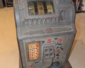 Antique 1920's Mills Poinsettia slot machine $650 or best offer