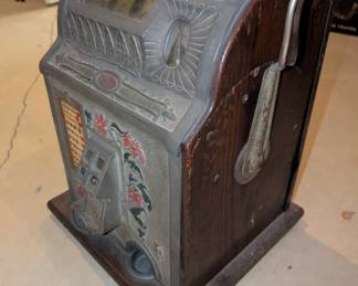 Antique 1920's Mills Poinsettia slot machine $650 or best offer