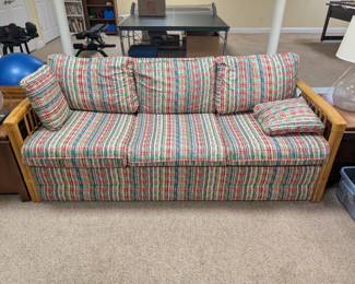 Quality Rattan Sofa Queen Sleeper Bed $200