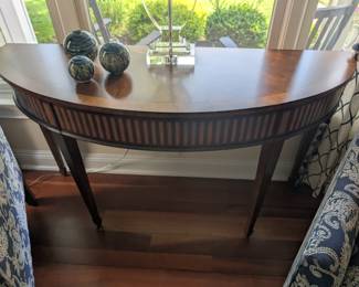 Ethan Allen Demilune Sofa Table $250