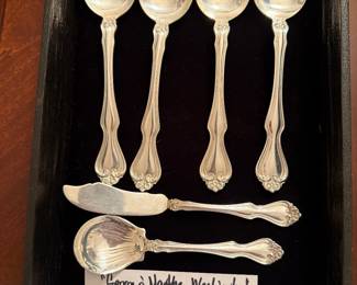 George and Martha Washington Sterling Flatware by Westmorland