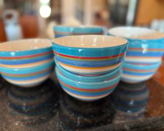 Striped bowls