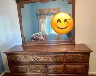 Vintage dresser and mirror