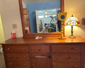 Dresser with mirror