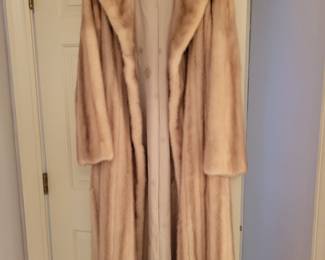 Full length mink coat by York Furrier.