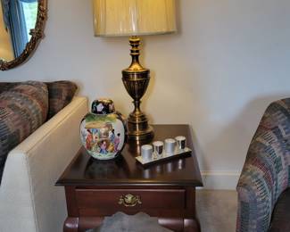 Traditional side table.