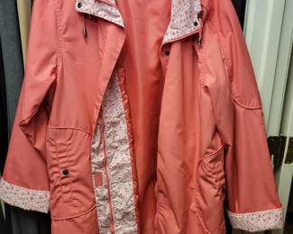 Blair salmon rain coat.