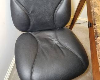 Black office chair.