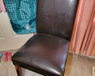 Black side chair.