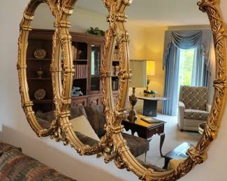 3 oval wall mirror.