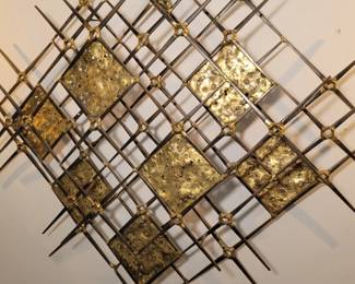 Contemporary metal wall art.