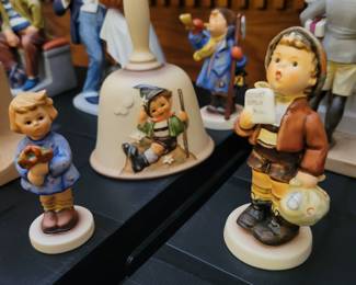 Hummel and Goebel collectibles.