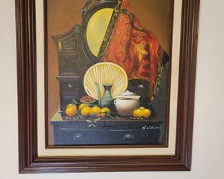 Still life painting by H. Williams