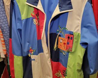 Koret block and embroidered jacket.