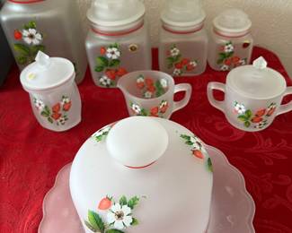 Westmoreland vintage strawberry pieces