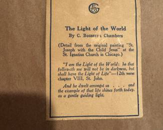 "Light of the World" info