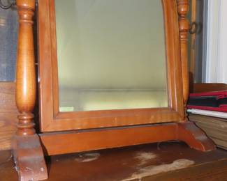 Antique dressing table swing mirror.