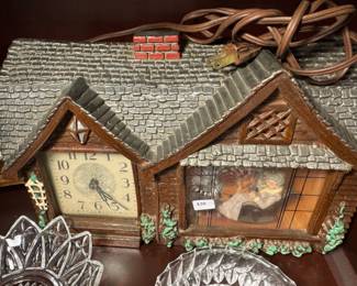 Vintage chalet clock
