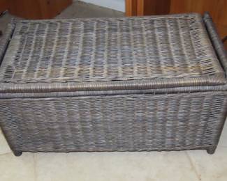 Smaller wicker trunk.