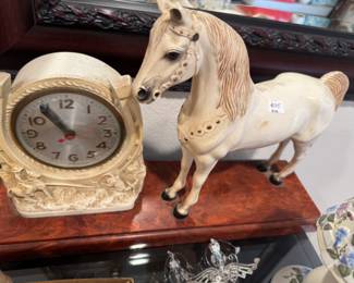 Vintage horse clock
