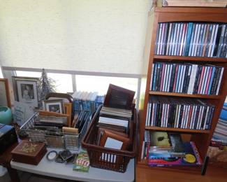 Frames, CDs and DVDs.