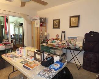 Brand new gift items in second bedroom.