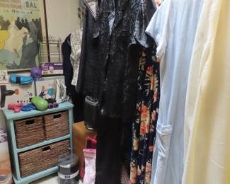 Ladies clothing sizes medium and large. Many new with tags.