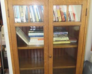 Antique bookcase/cupboard.